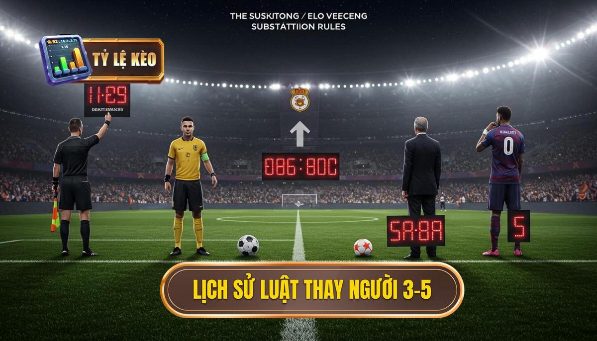 Luật Thay Người Mới Nhất Trong Bóng Đá: Phân Tích Chuyên Sâu Cùng TỶ LỆ KÈO 1 Sự Ra Đời Và Phát Triển Của Luật Thay Người (Từ 3 lên 5)