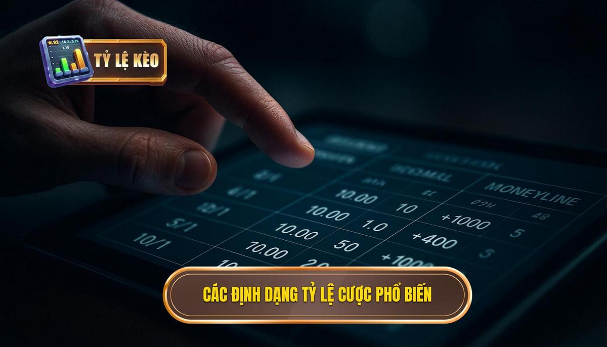 Các định dạng tỷ lệ ăn cược phổ biến nhất hiện nay