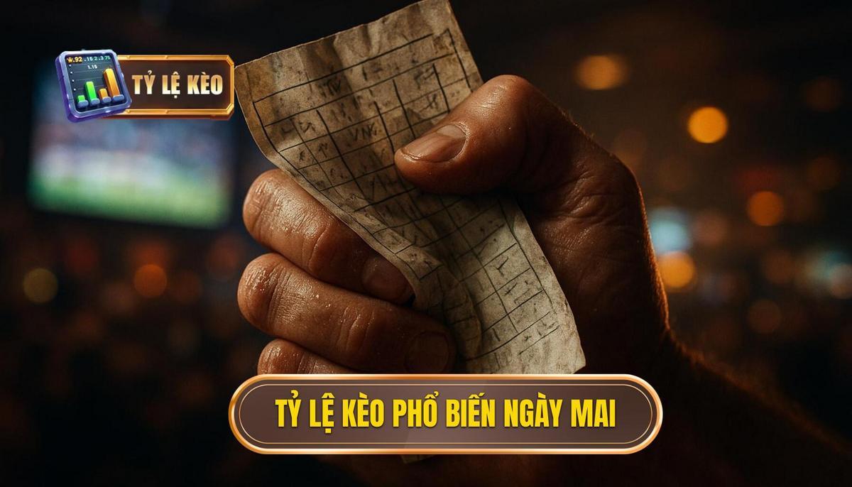 Các loại tỷ lệ kèo phổ biến trong bảng kèo ngày mai